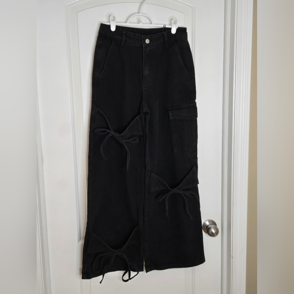 160. Cider Denim | Black Cargo Pants – Size XS – New With Tags